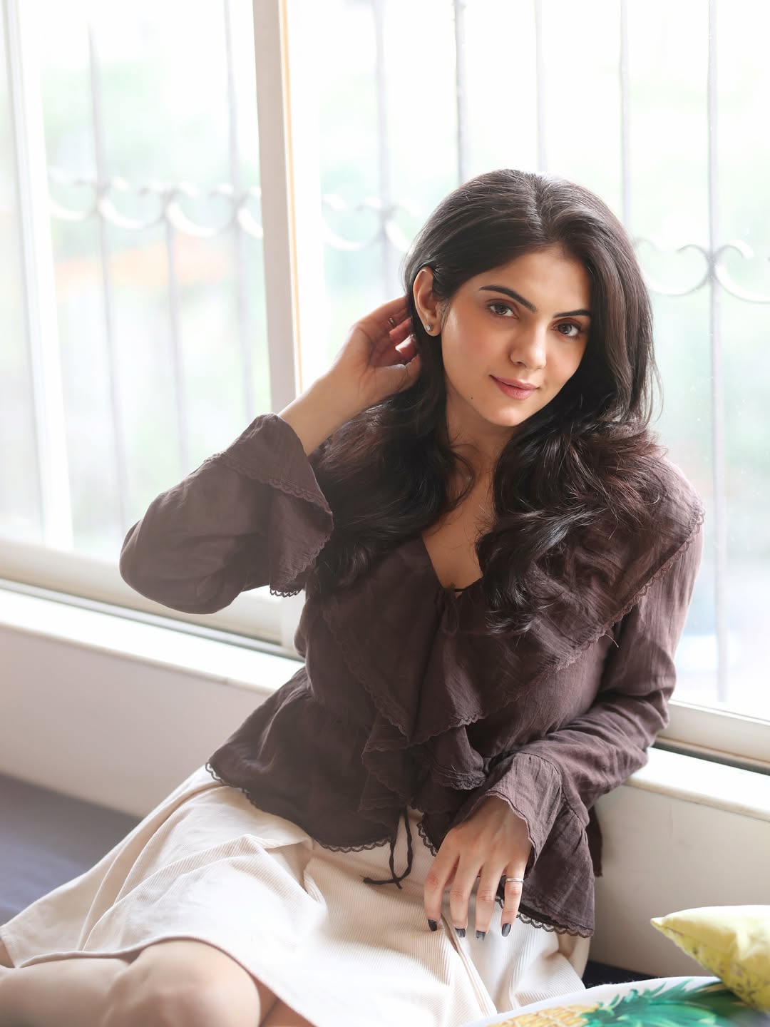 Misha Narang In Soft Glam Window Pose