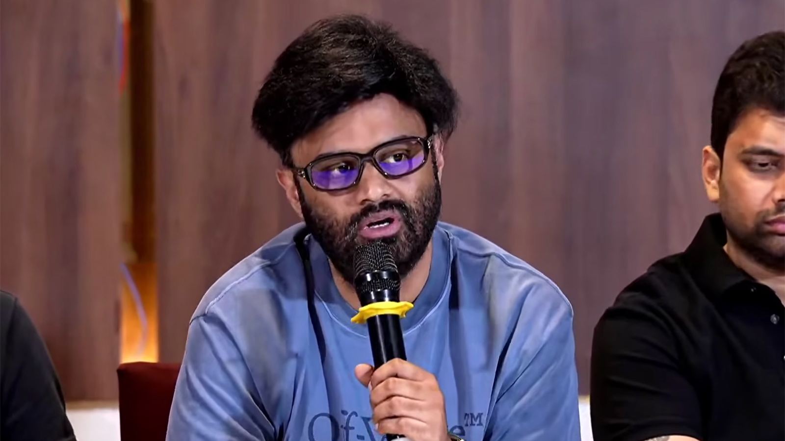Naga Vamsi press meet controversy visual