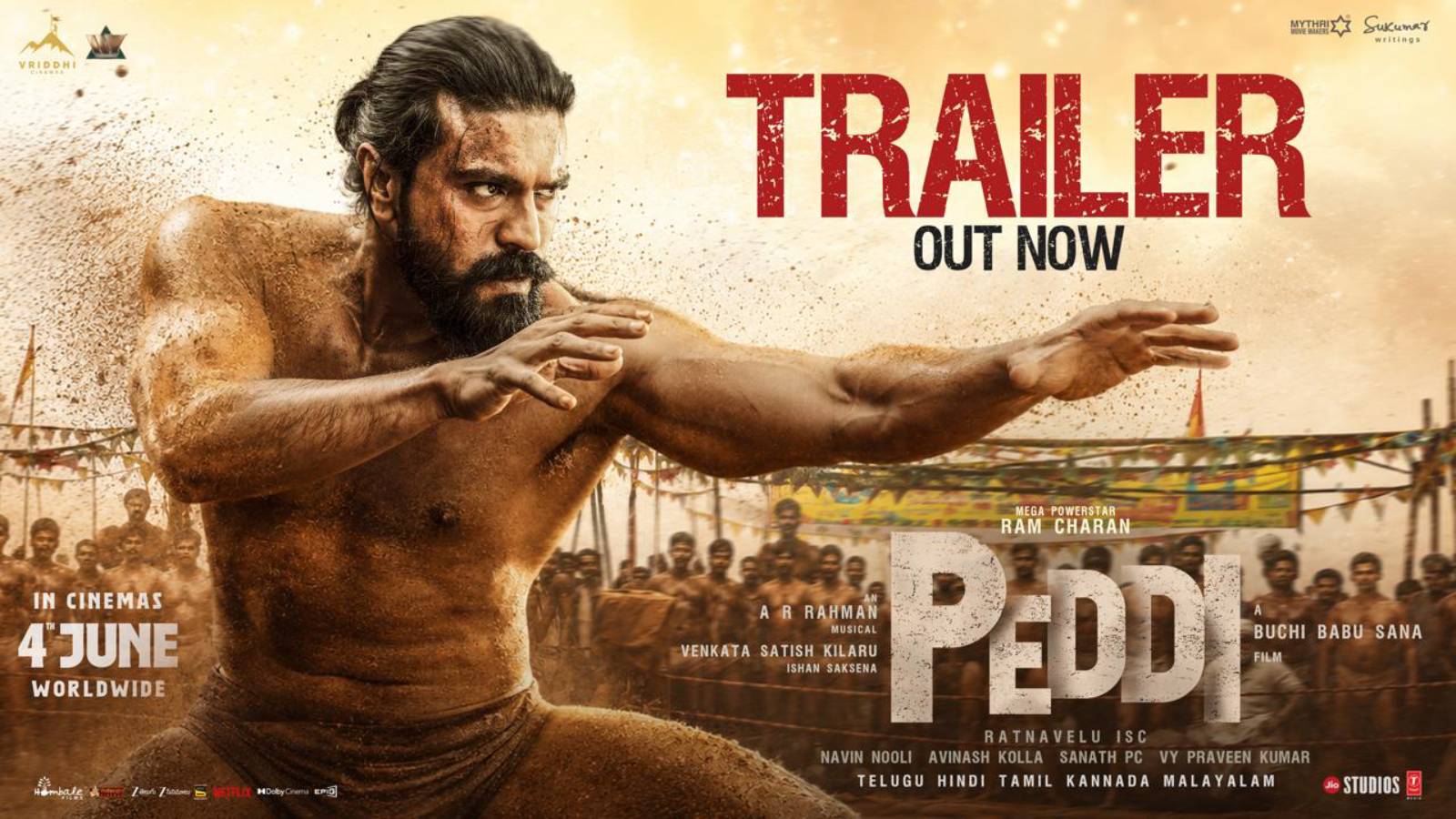 peddi-trailer Ram charan Sports Drama