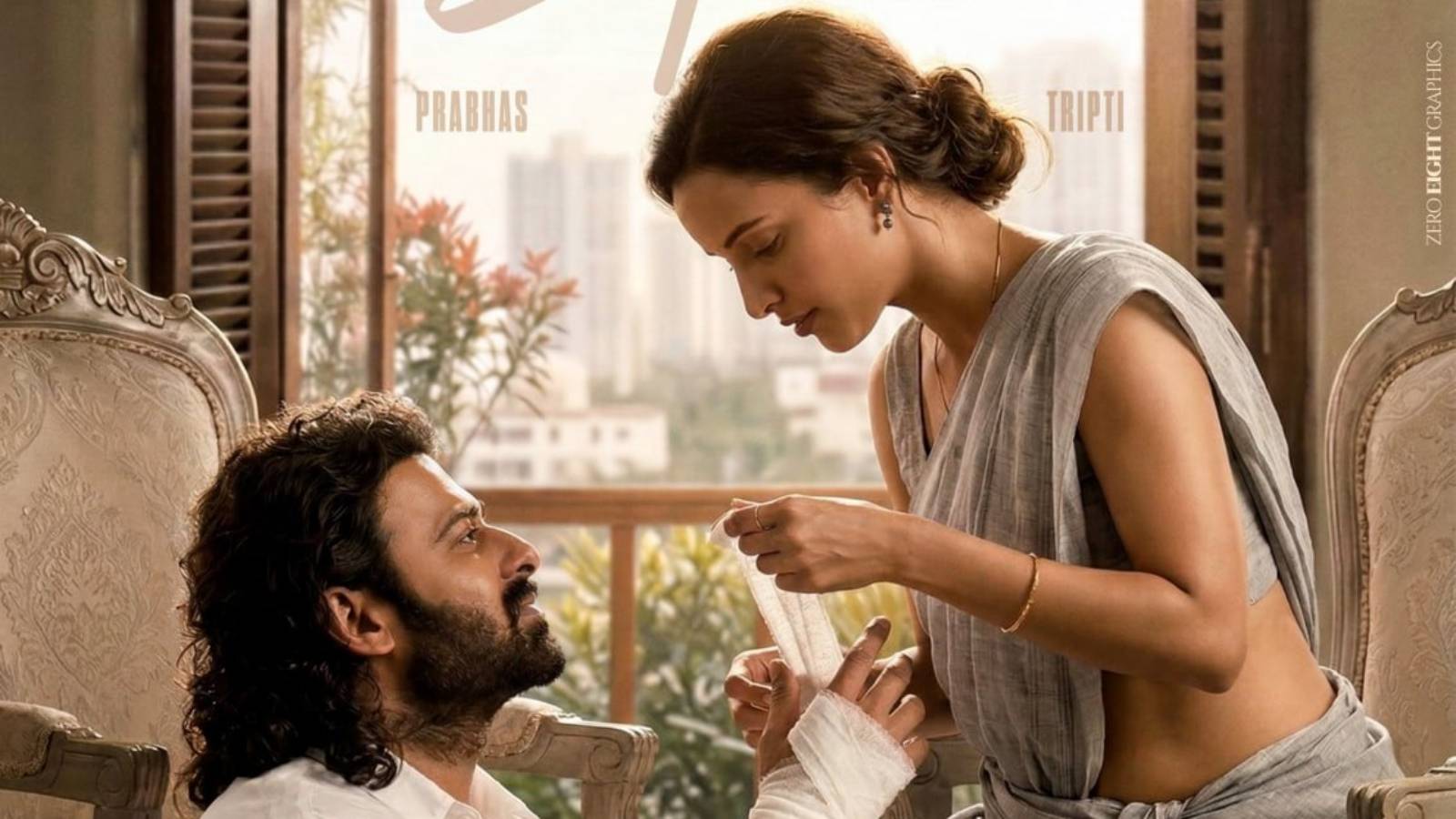 Prabhas and Triptii Dimri in Spirit
