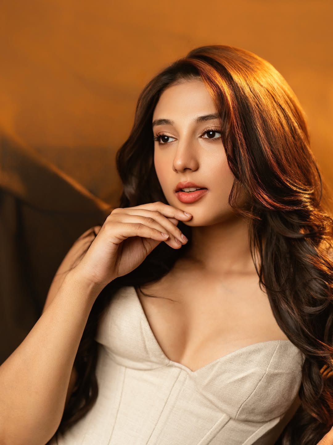 Ritika Nayak Holding Hair Glamour Close Up Shot