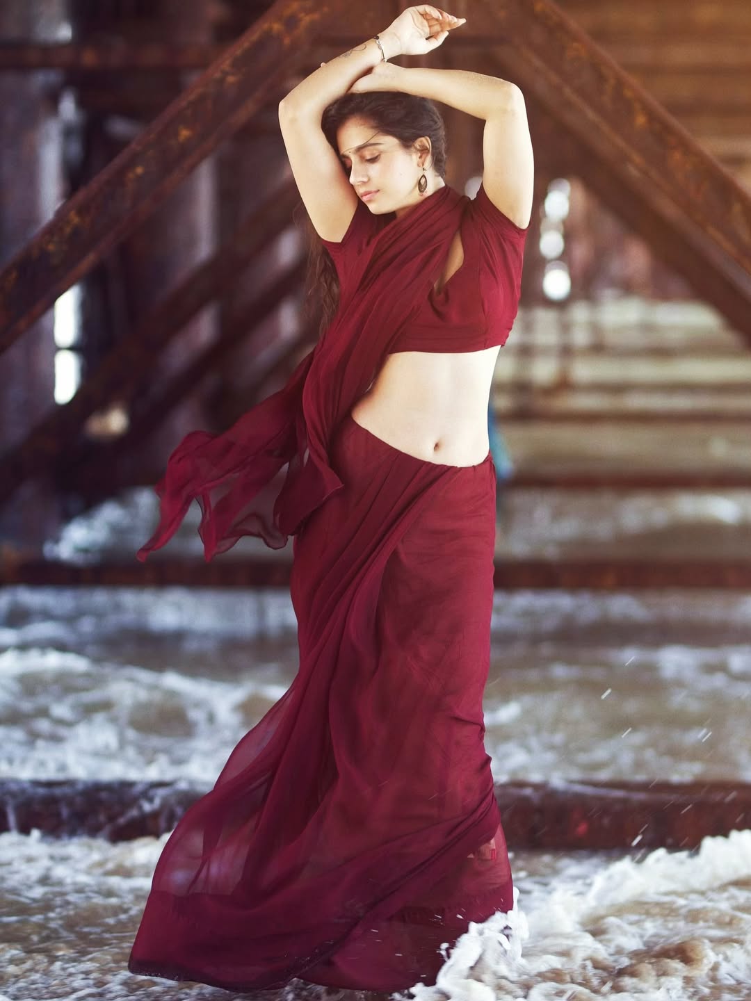 Rose Sardana Chic Saree Fashion Mood Shot