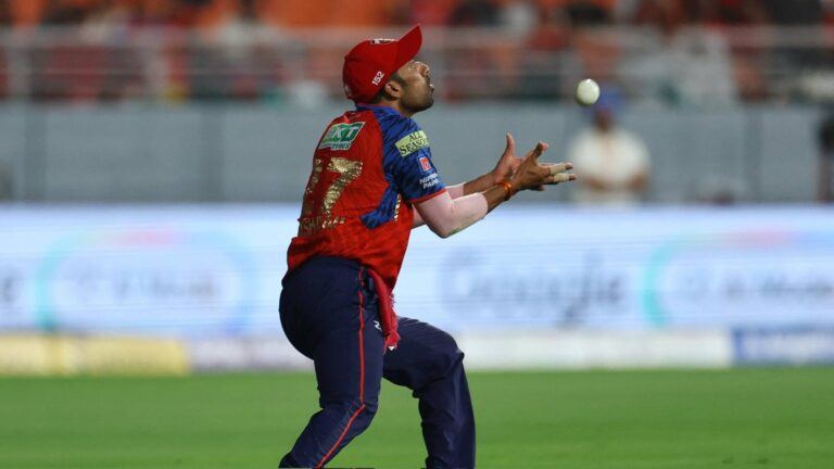Shashank Singh fielding struggle