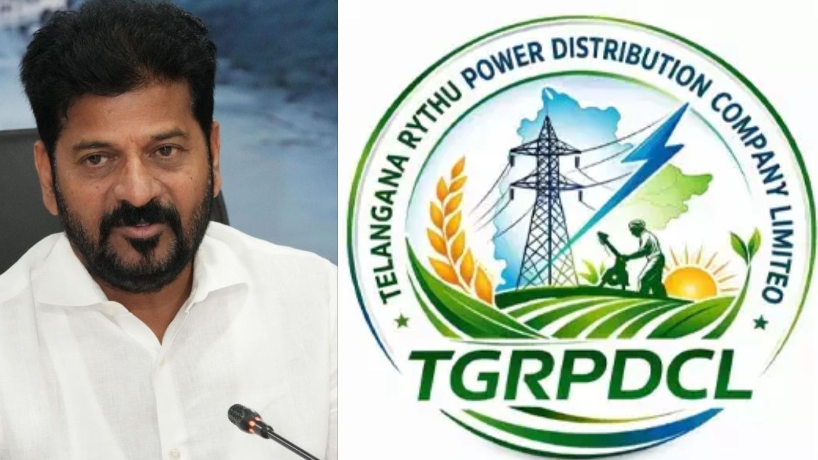 Telangana Chief Minister Revanth Reddy announcing farmer-focused electricity DISCOM reforms inspired by Chandrababu Naidu
