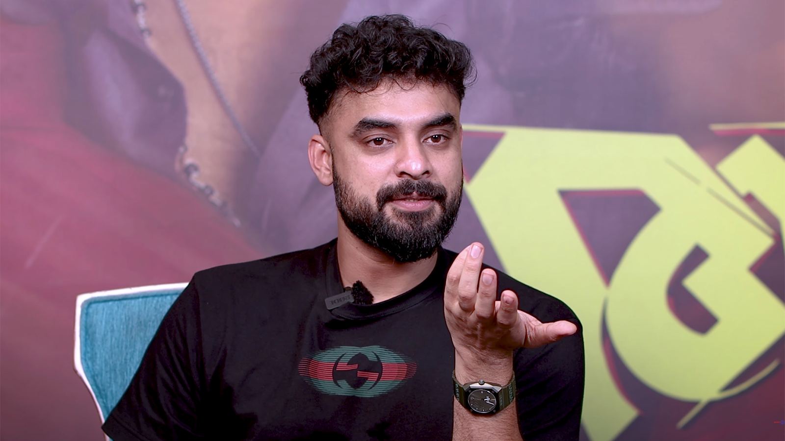 Tovino Thomas during Athiradi promotions