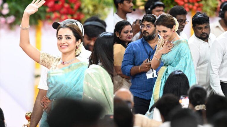 Trisha attends Vijay oath ceremony