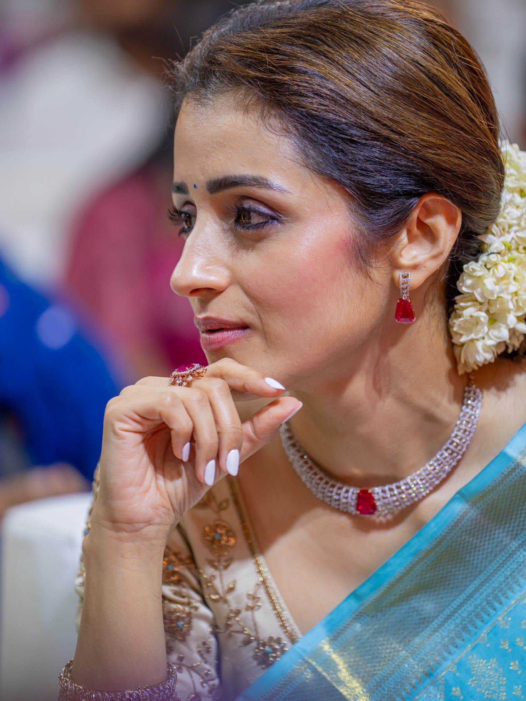 Photos: Trisha Turns Heads In Saree At CM Event