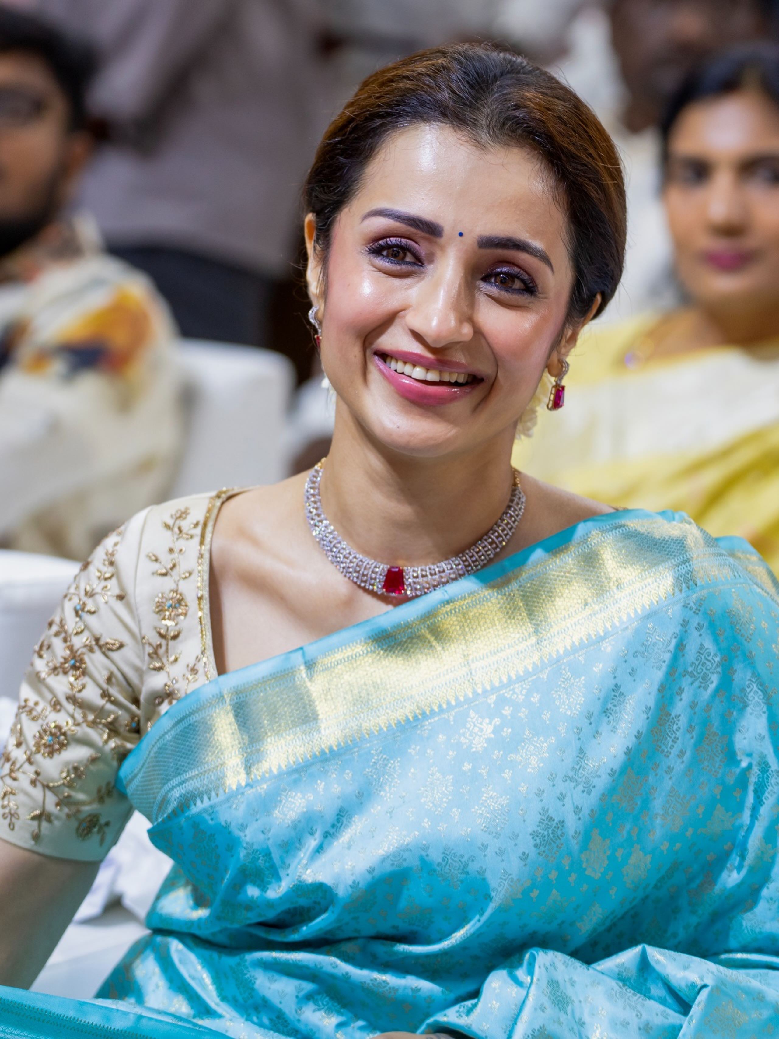 Photos: Trisha Turns Heads In Saree At CM Event