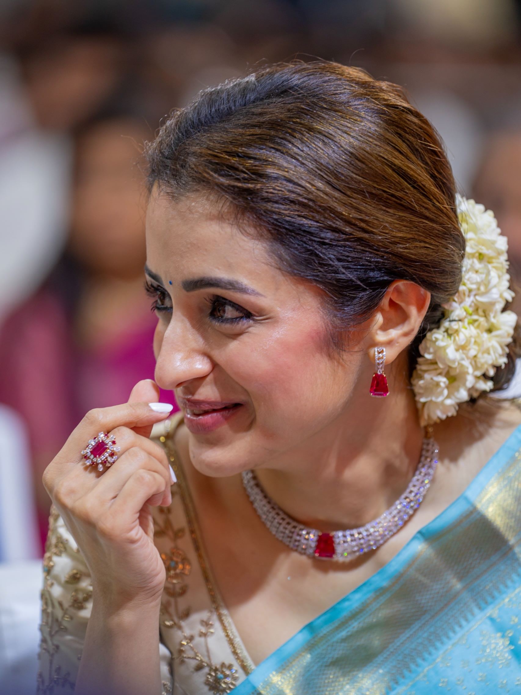 Photos: Trisha Turns Heads In Saree At CM Event