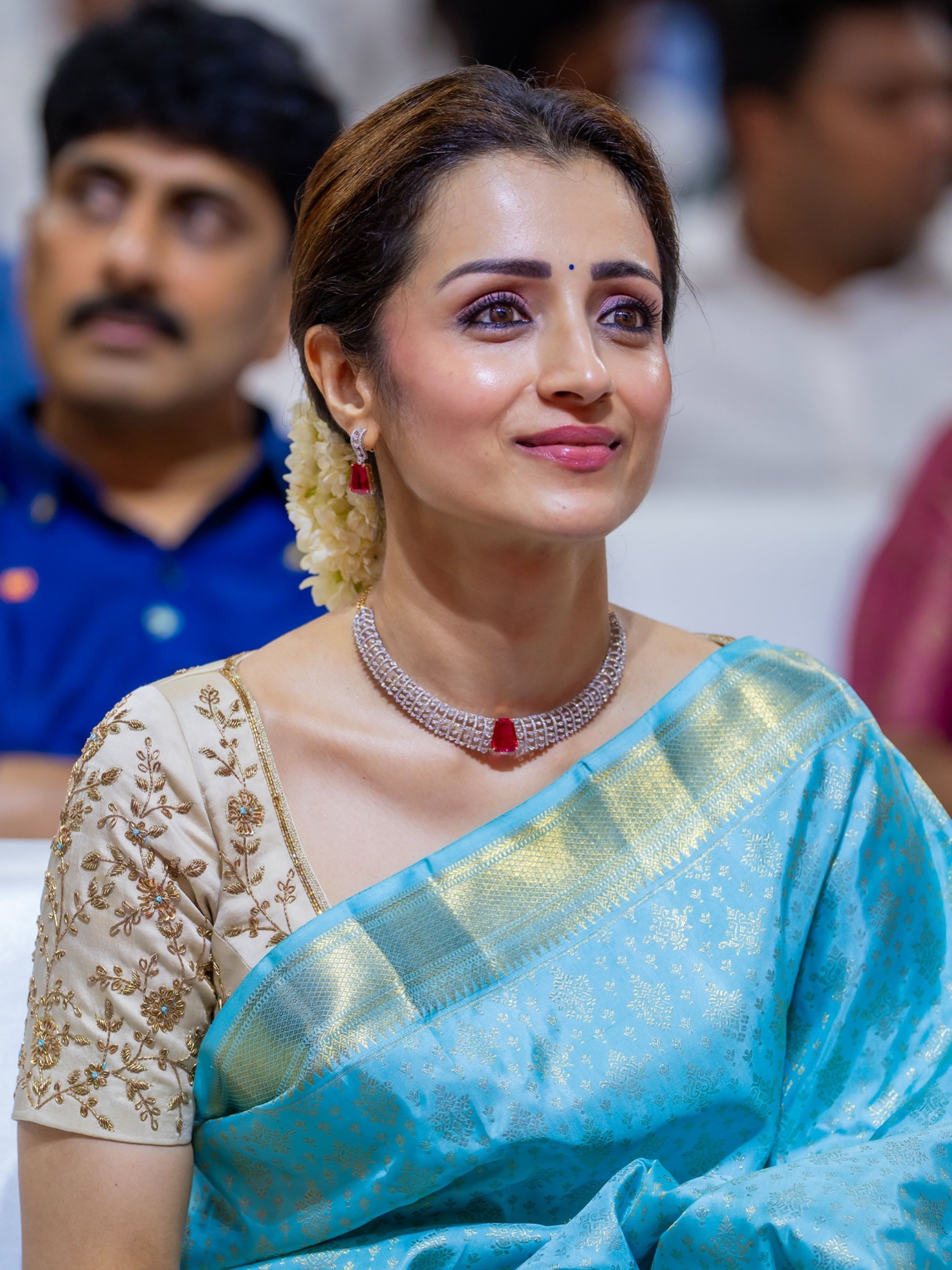Photos: Trisha Turns Heads In Saree At CM Event