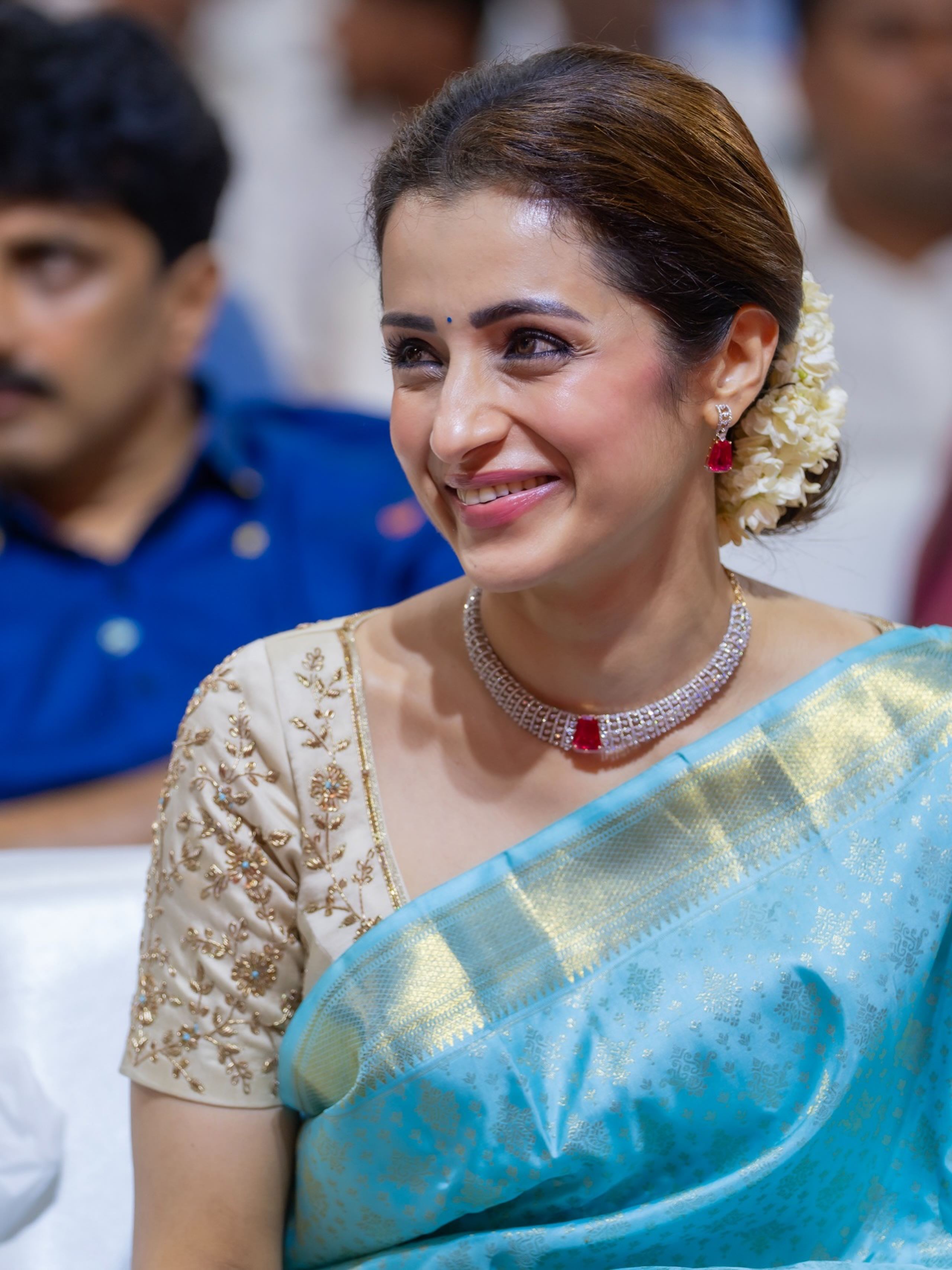 Photos: Trisha Turns Heads In Saree At CM Event