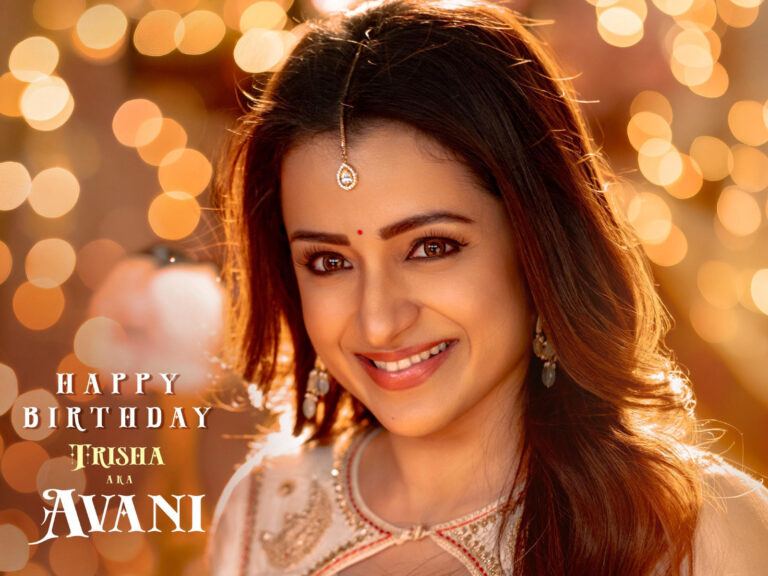 Trisha Krishnan Vishwambhara Birthday Poster