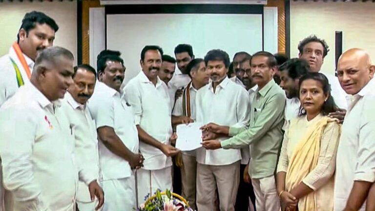 TVK Vijay Faces CM Crisis Amid BJP-Congress Politics