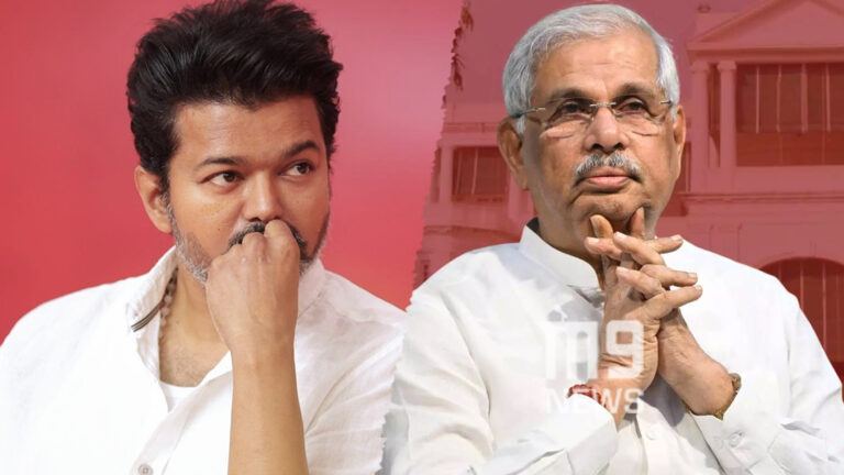 Vijay discussing strategy with TVK MLAs after Governor Arlekar rejects government formation claim in Tamil Nadu politics