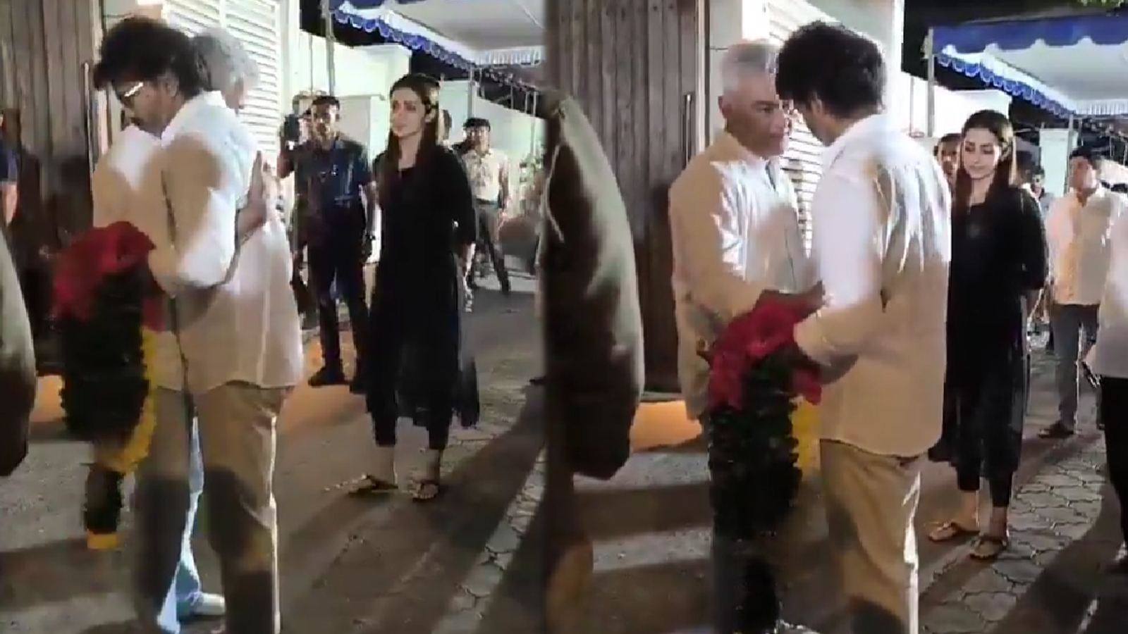 Vijay and Trisha at condolence