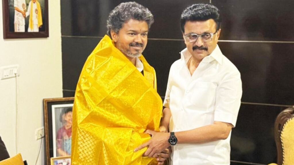 Vijay visits Stalin residence