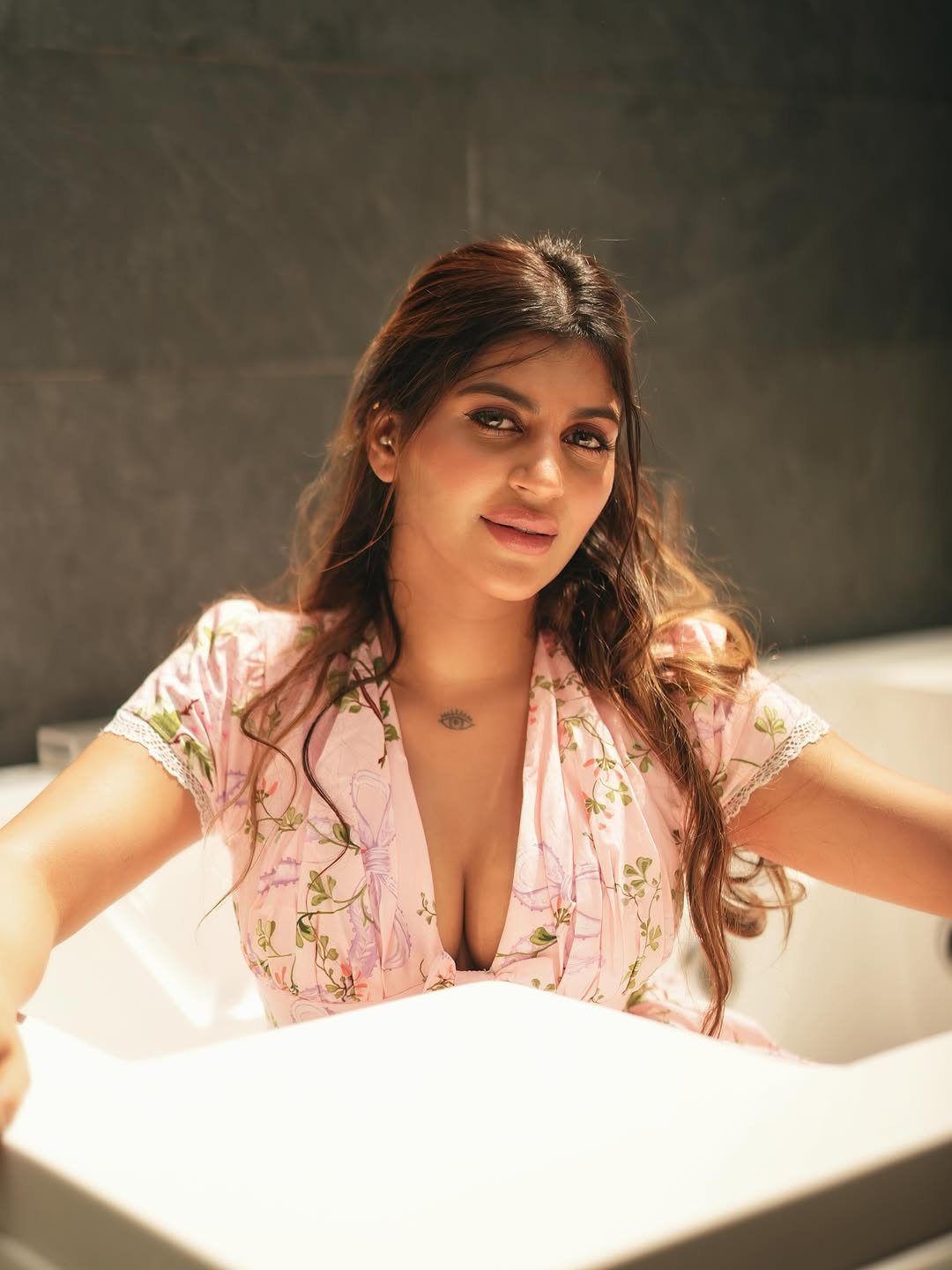 Yashika Aannand Confident Body Language In Studio