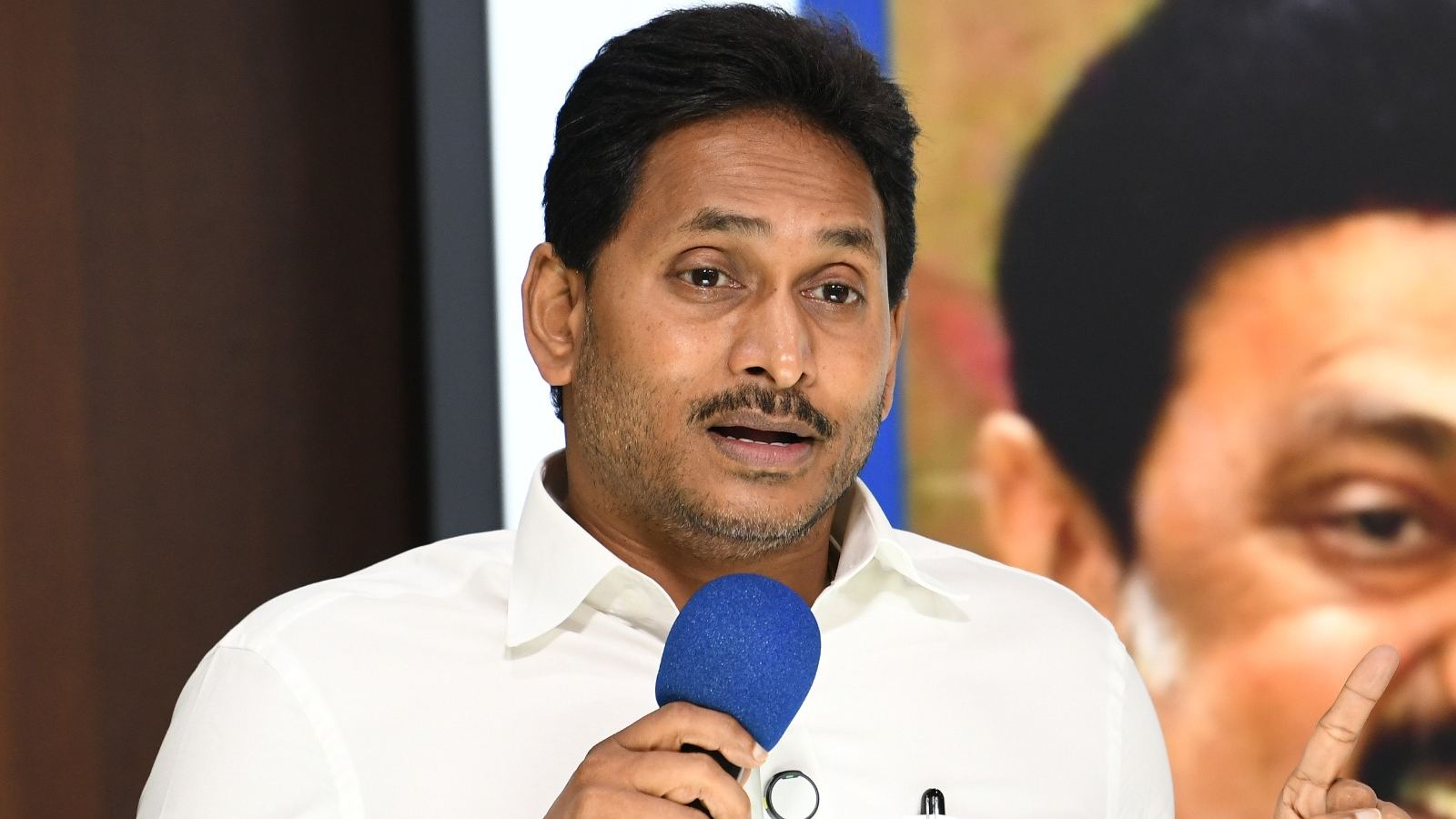YS Jagan at YCP leaders meeting
