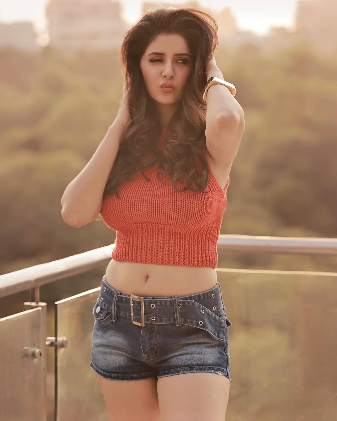 Aarnaa Vohra Flaunting Backless Crossover Straps