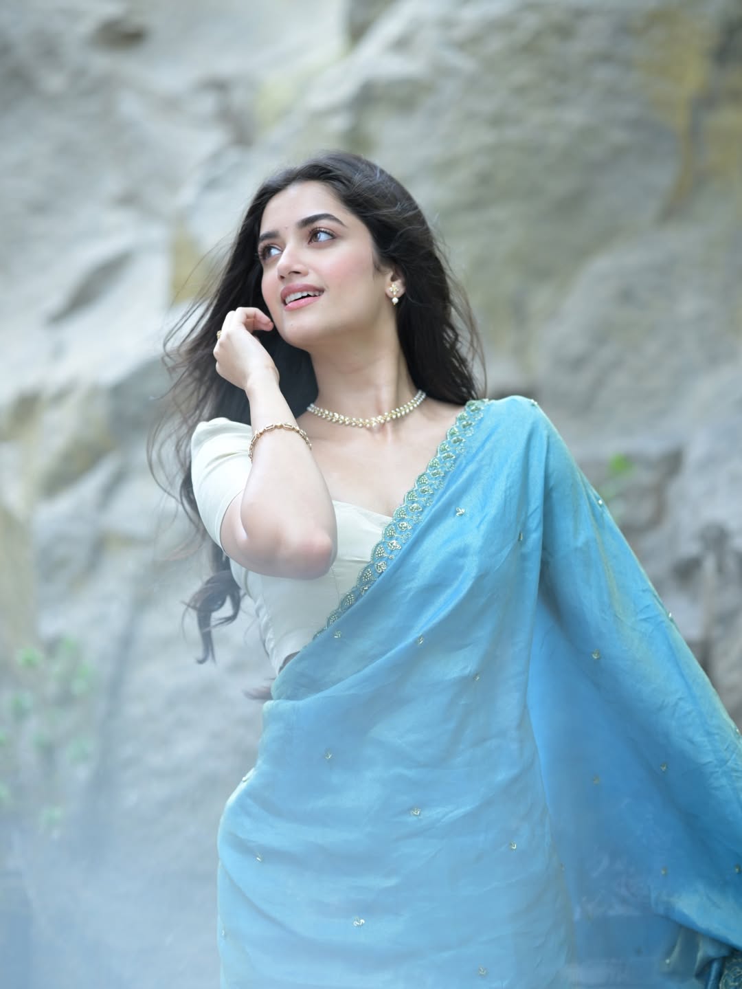 Bhagyashri Borse Gazing Intently At The Camera