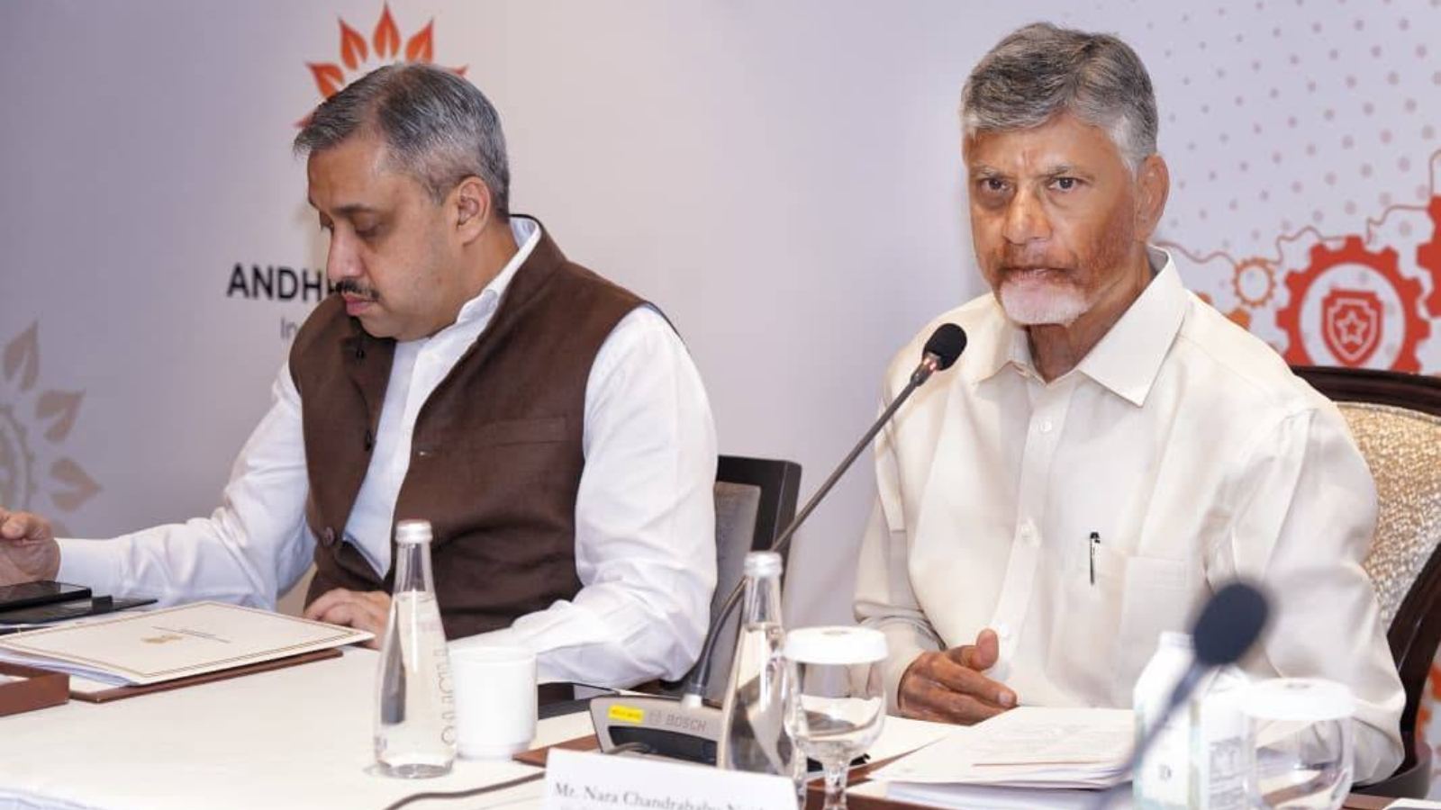 Chandrababu Naidu in Singapore1