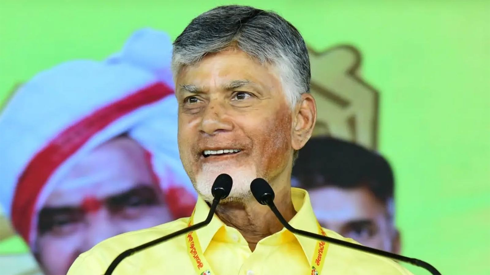 Chandrababu Naidu during Singapore visit