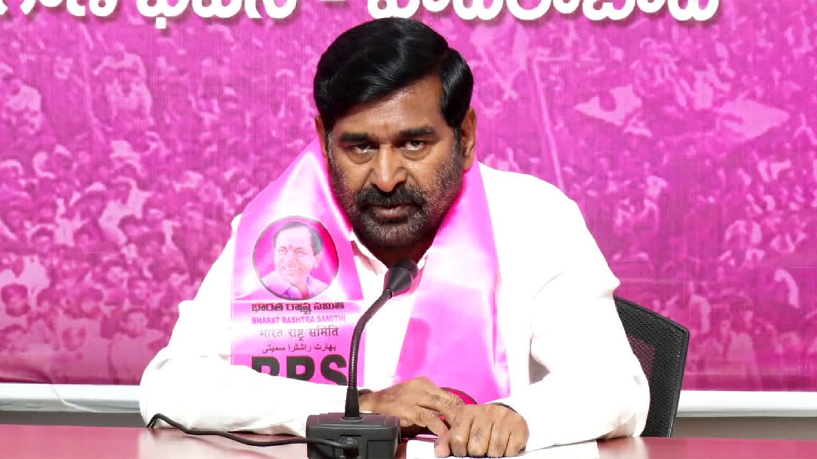 Jagadish Reddy speaking at a political event