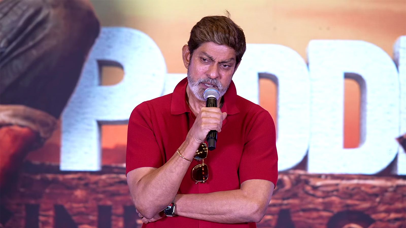 Jagapathi Babu at Peddi thank you meet