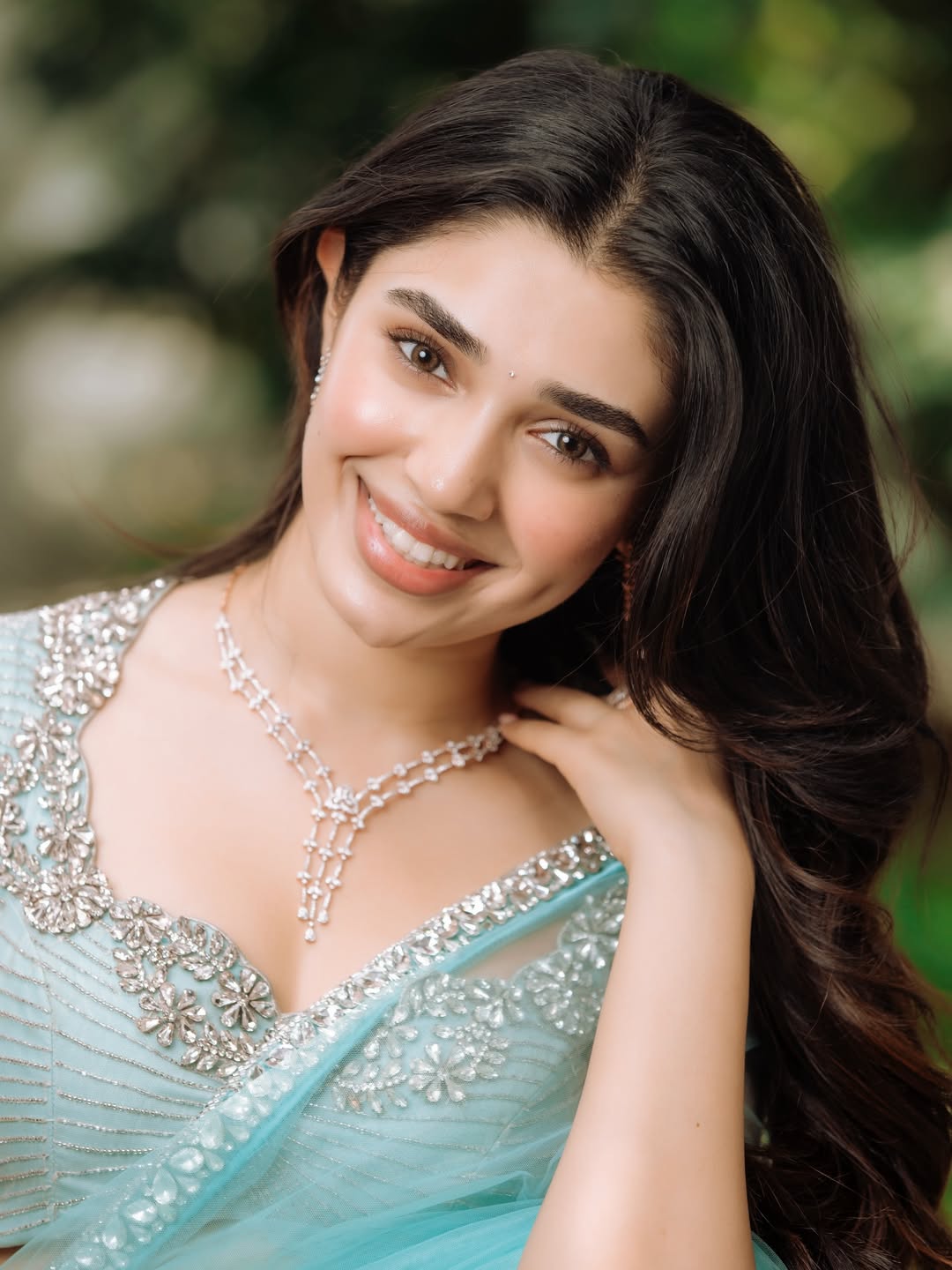 Krithi Shetty Sweet Dimple Smile Close Up Portrait