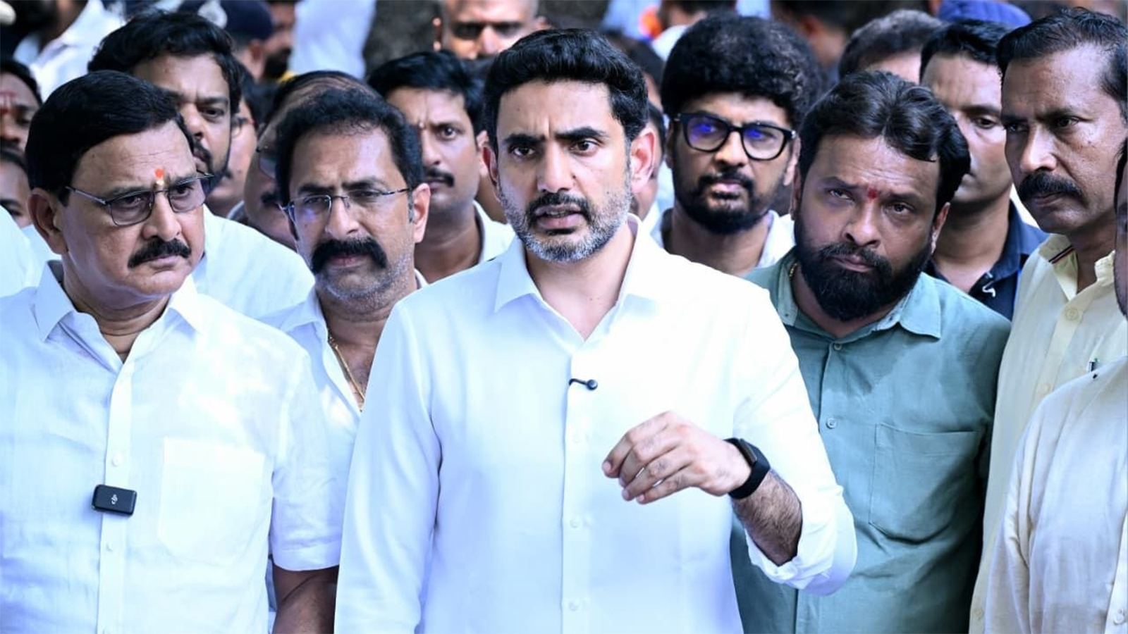 Nara Lokesh addresses Vizag Steel tragedy