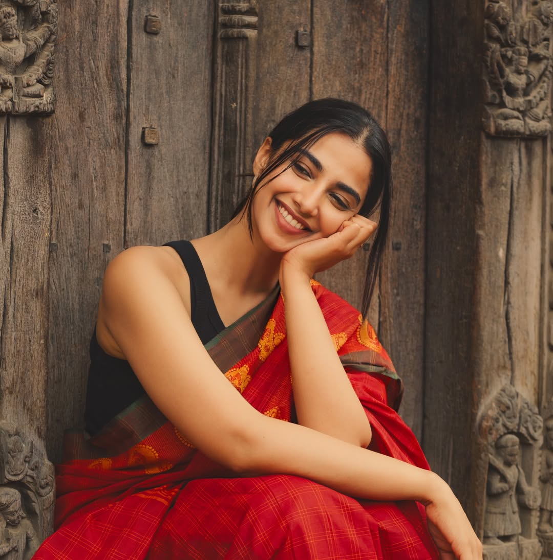 Meenakshi Chaudhary Charming Candid Smile Frame