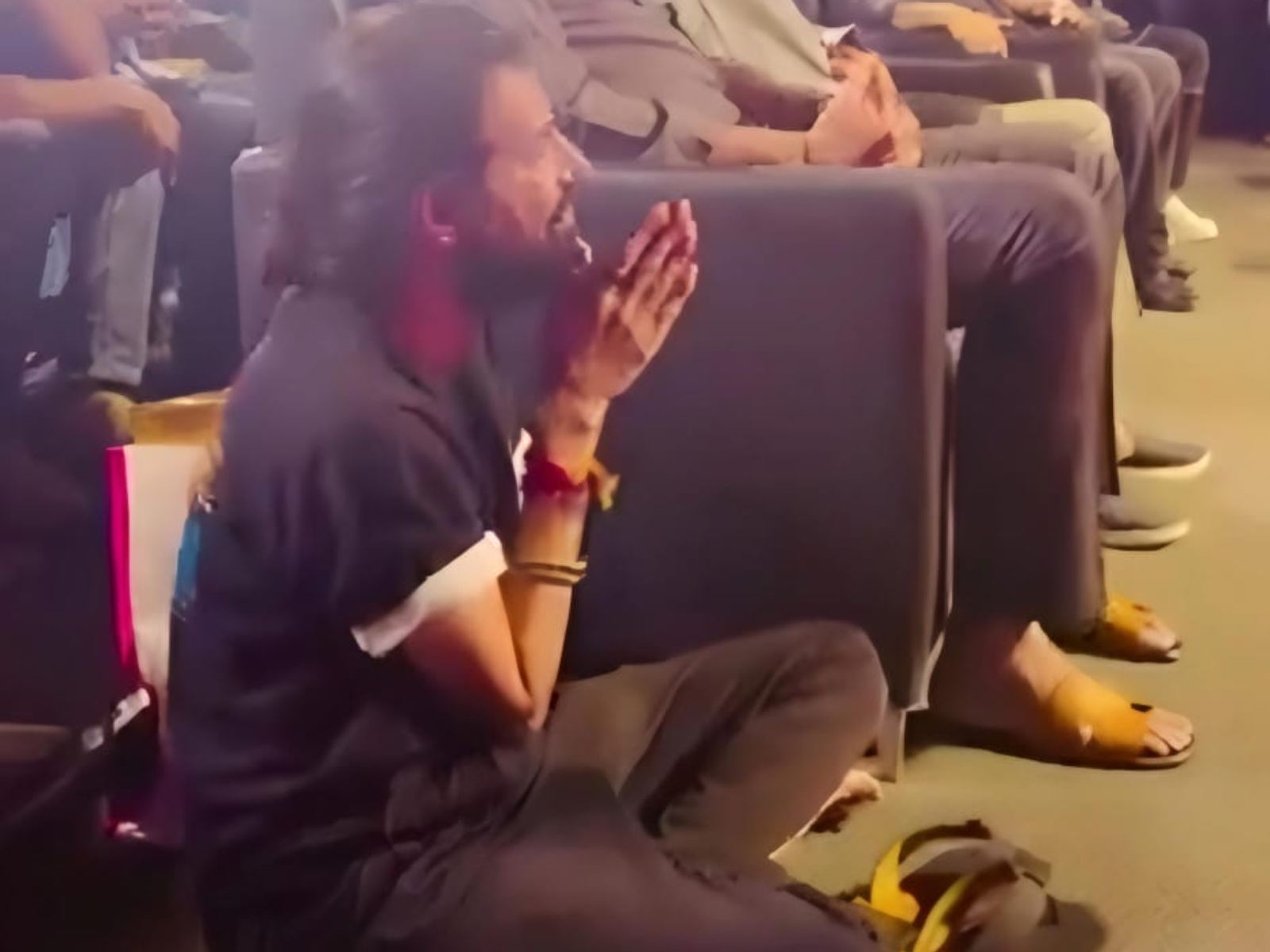 Nag Ashwin Sitting on Floor