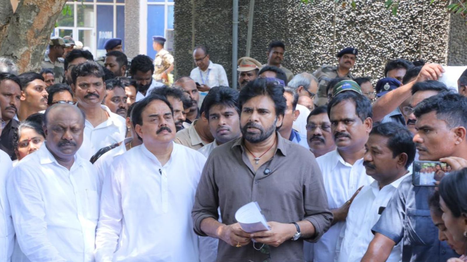 Pawan Kalyan at steel plant