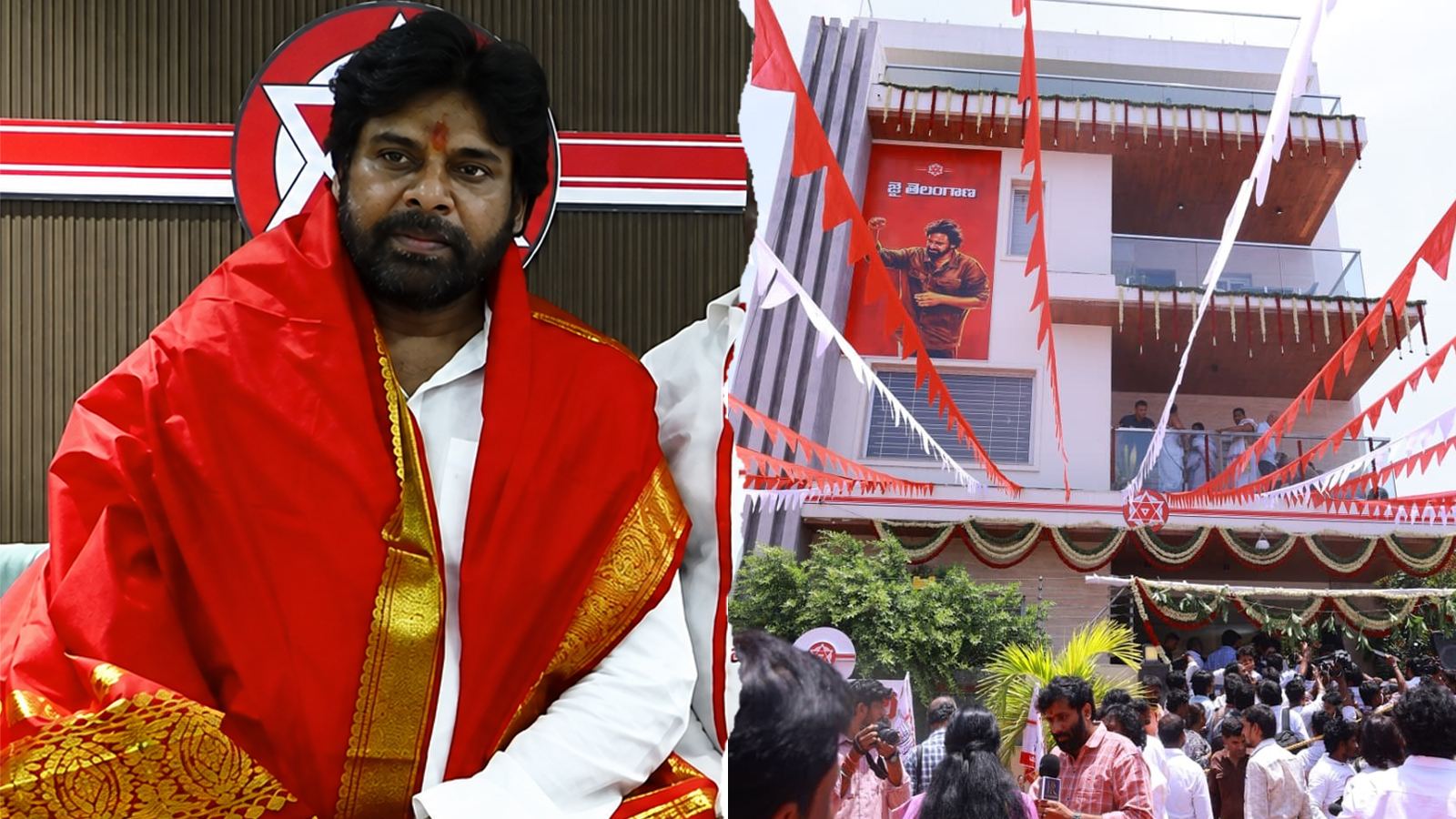 Pawan Kalyan launches Jana Sena office