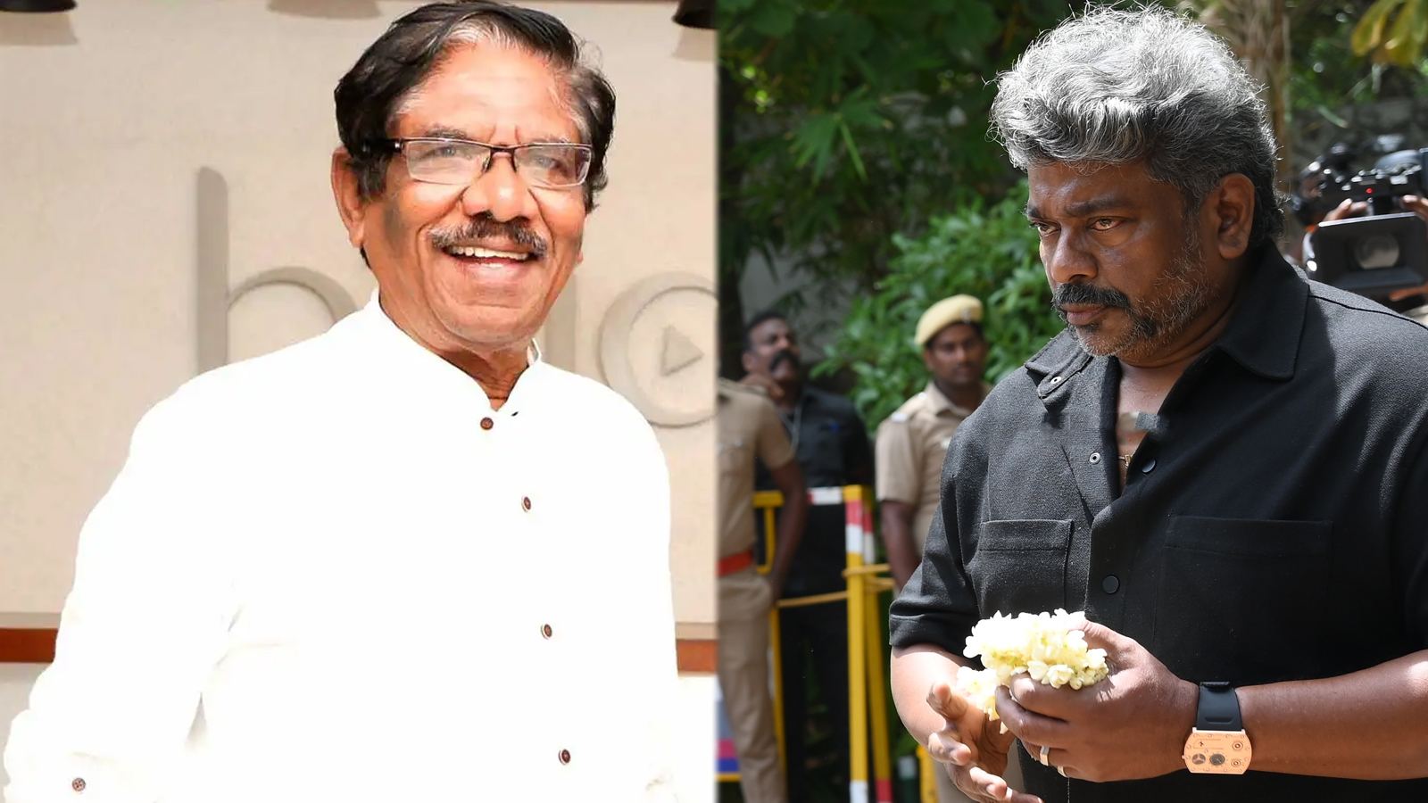 R. Parthiban pays tribute to Bharathiraja