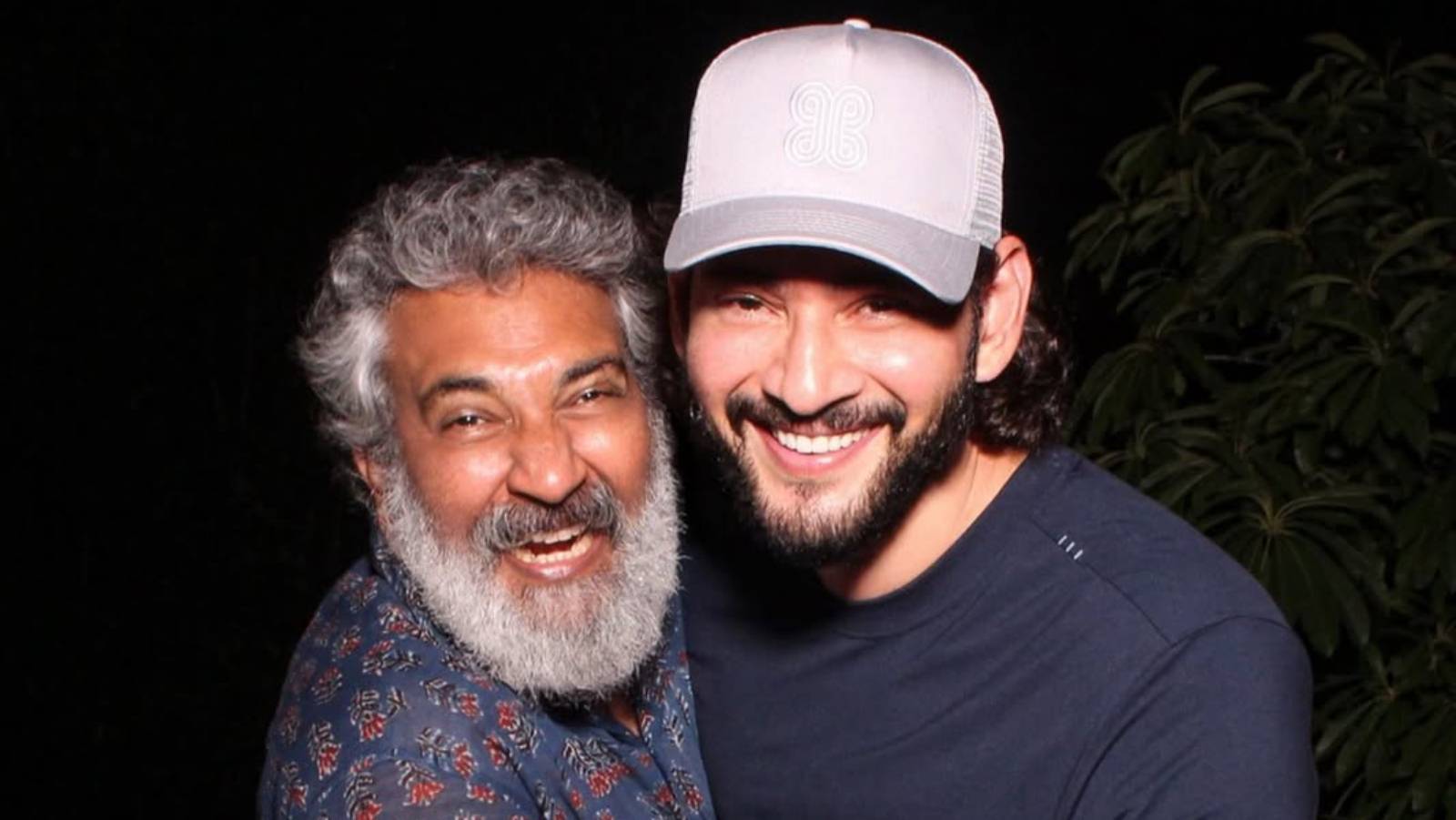 Rajamouli and Mahesh Babu on Varanasi set