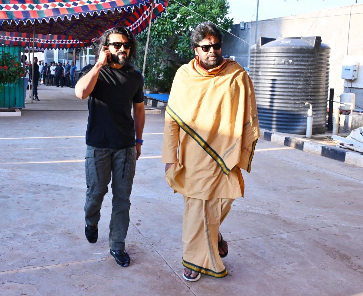 Pics: Ram Charan Met Pawan Kalyan At Janasena Party office
