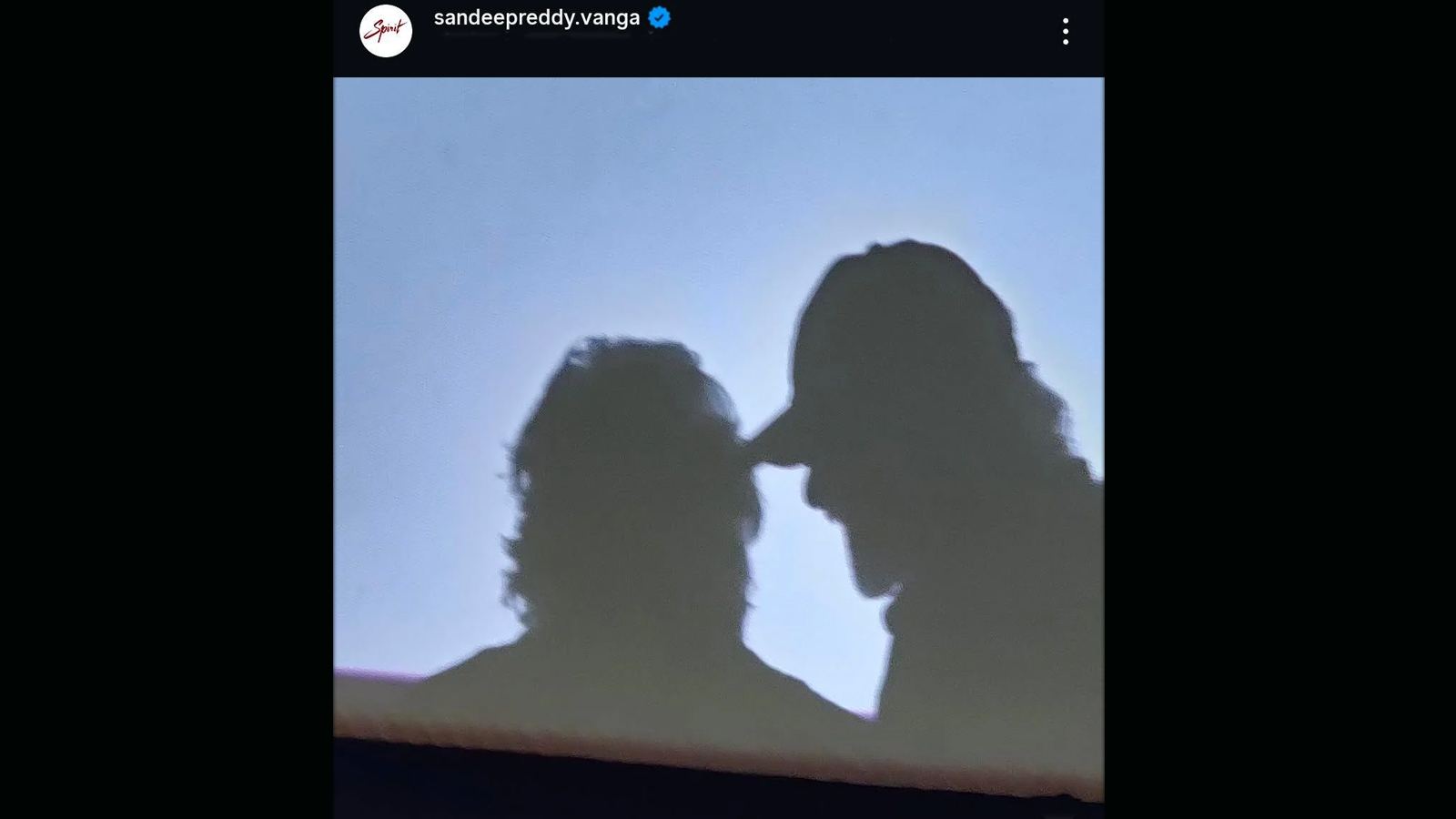 Sandeep Reddy Vanga silhouette post debate