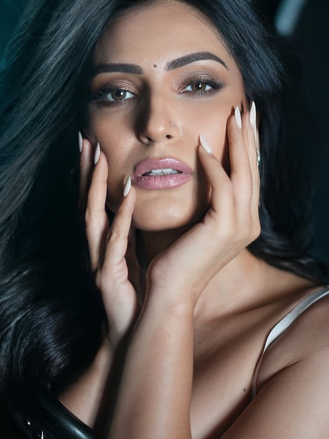 Shivangi Verma Framing Face Hands On Cheeks Look