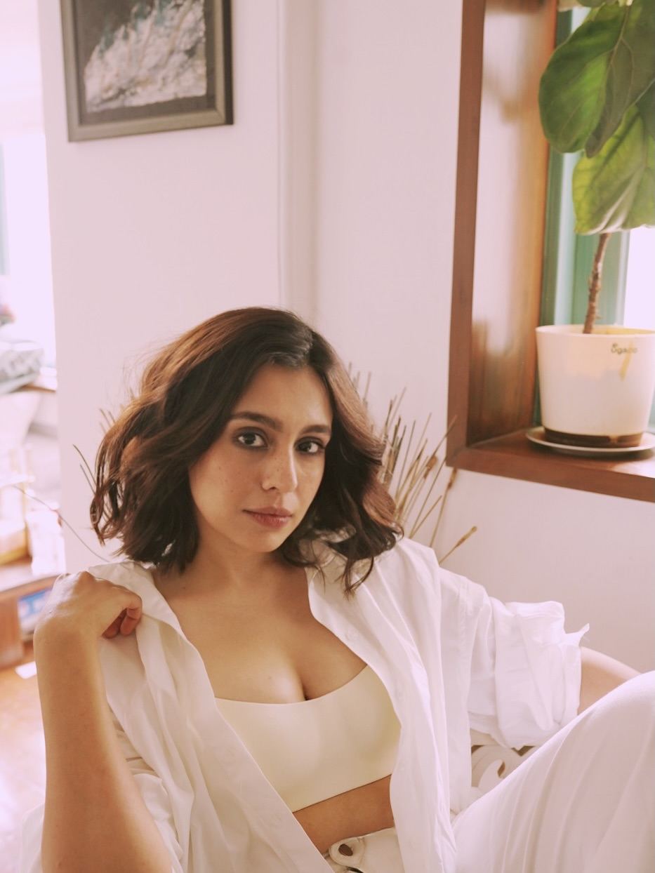 Srishti Ganguli Striking Calm Indoor Lounge Pose