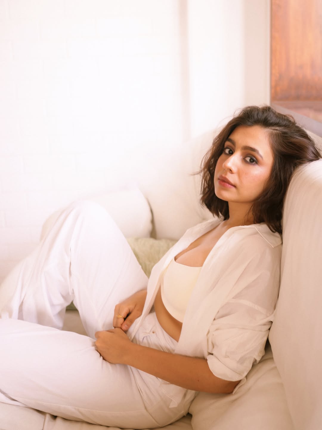 Srishti Ganguli Smiling Softly For The Camera
