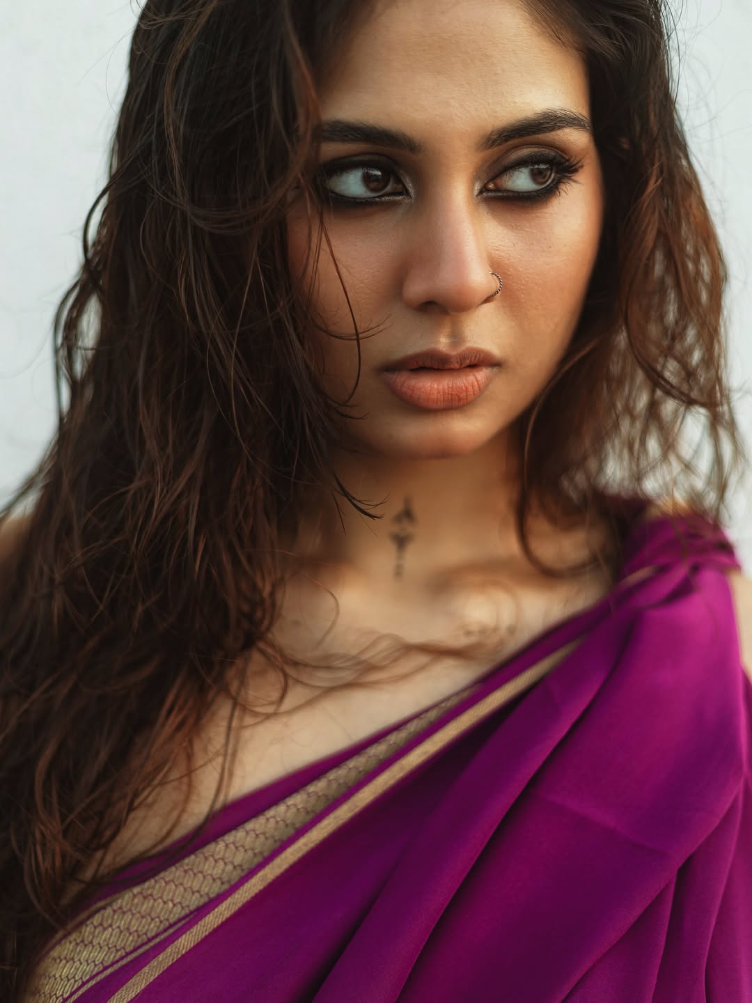 Srushti Bannatti Intense Eye Makeup Close Up Look