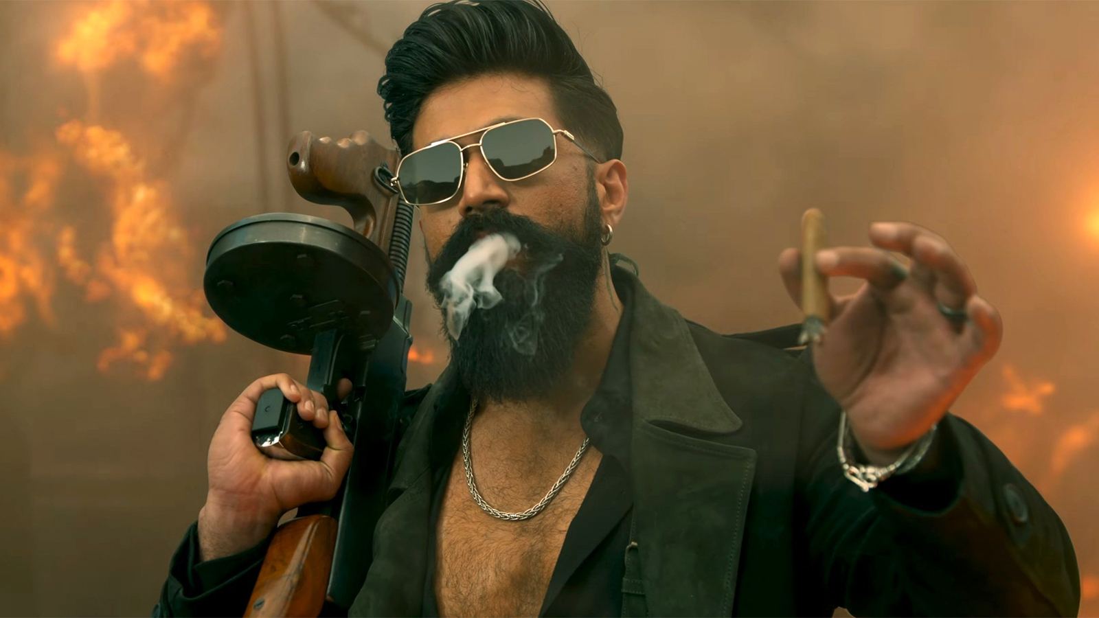 Yash in dual avatars from Toxic poster