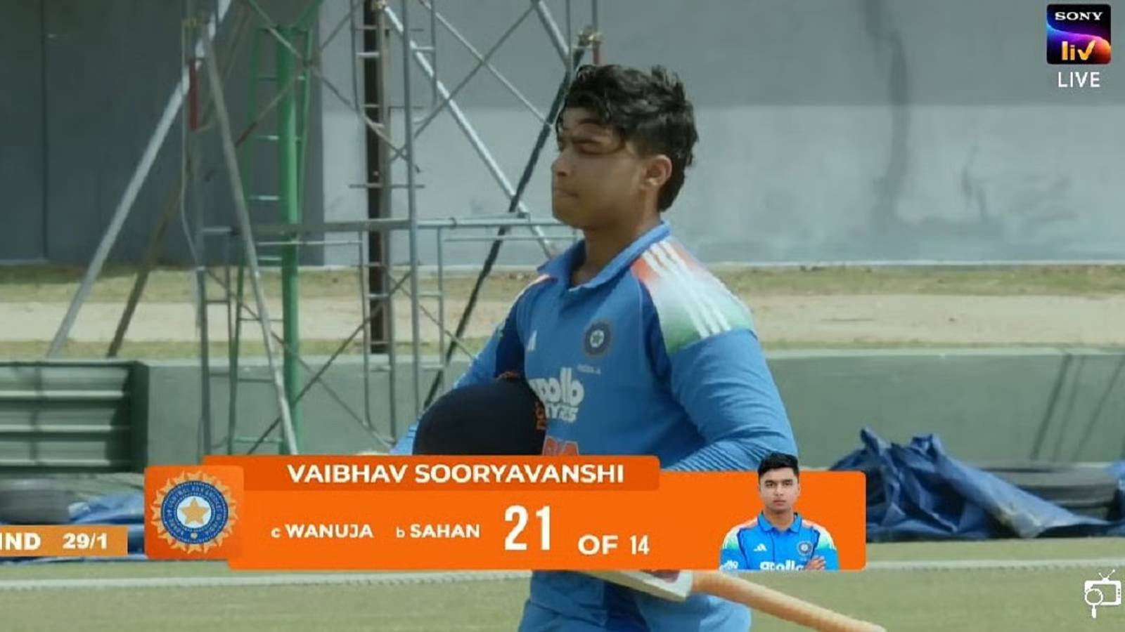 Vaibhav Sooryavanshi batting for India A