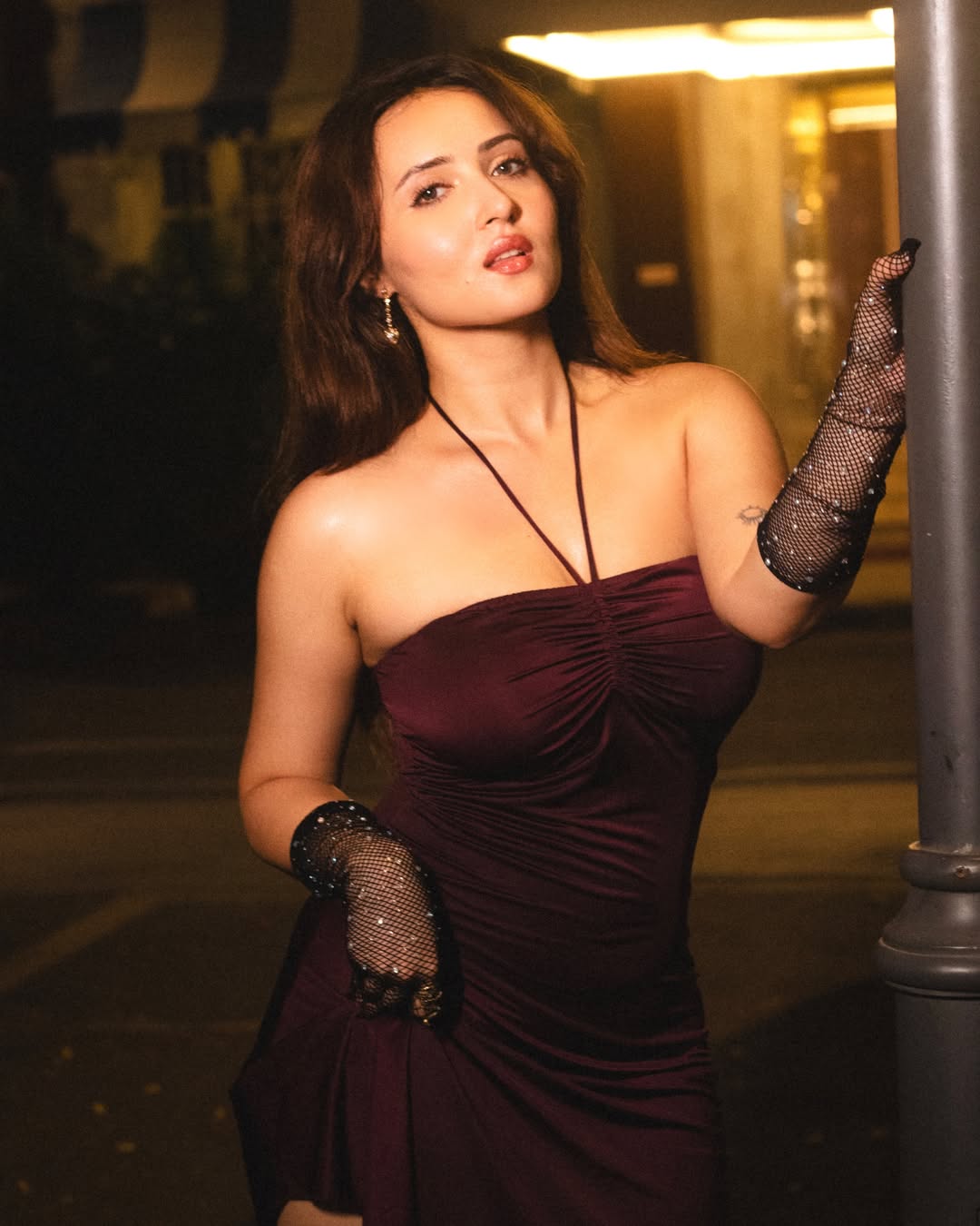 Varsha Rekhate Rocks Chic Pose In Purple Look