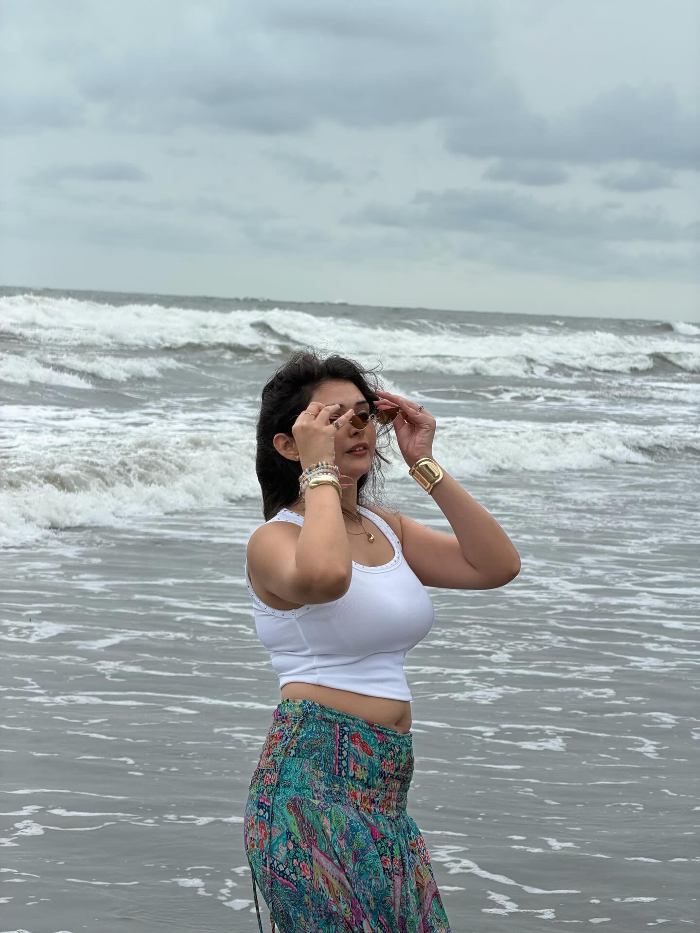 Vedvika Soni Adjusting Her Stylish Sunglasses