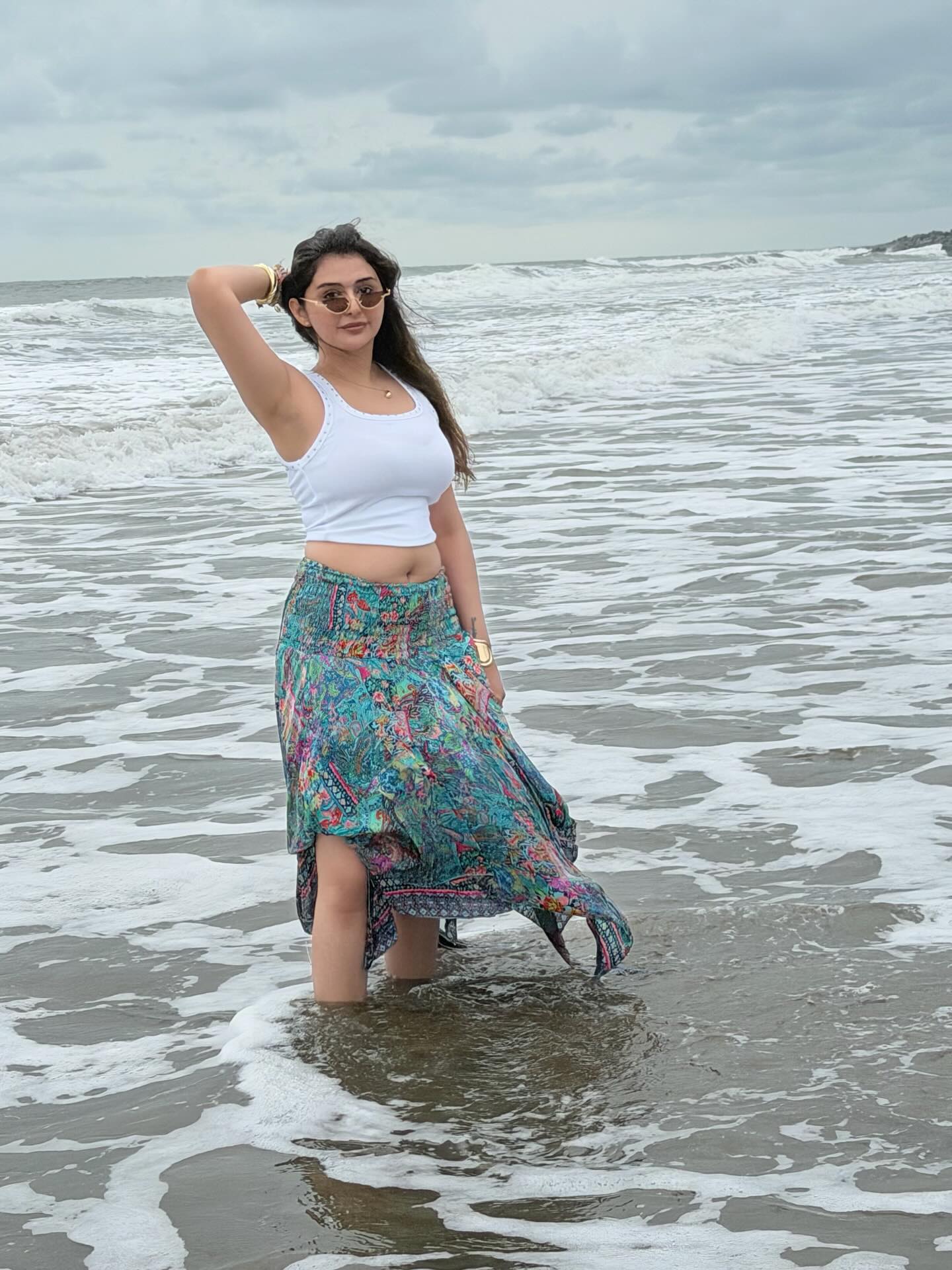 Vedvika Soni Striking A Confident Beach Pose