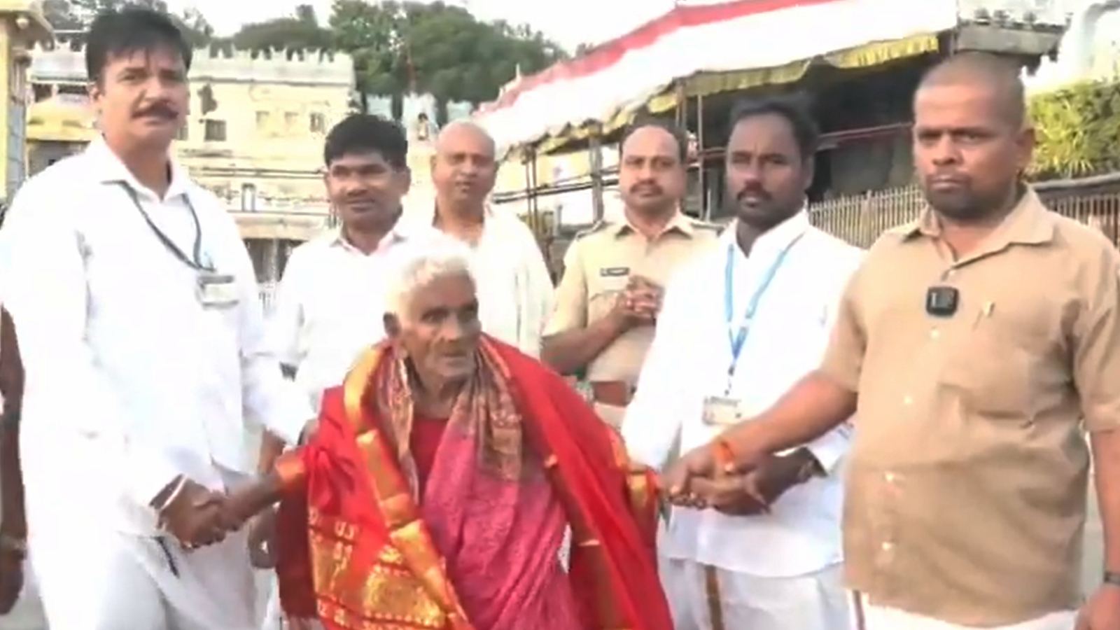 116-year-old Navaneethamma at Tirumala