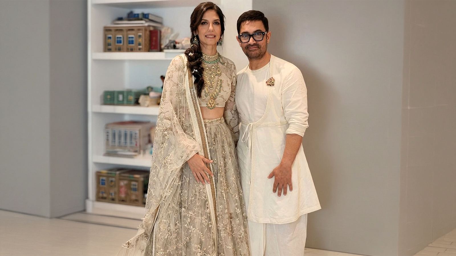 Aamir Khan with Gauri Spratt