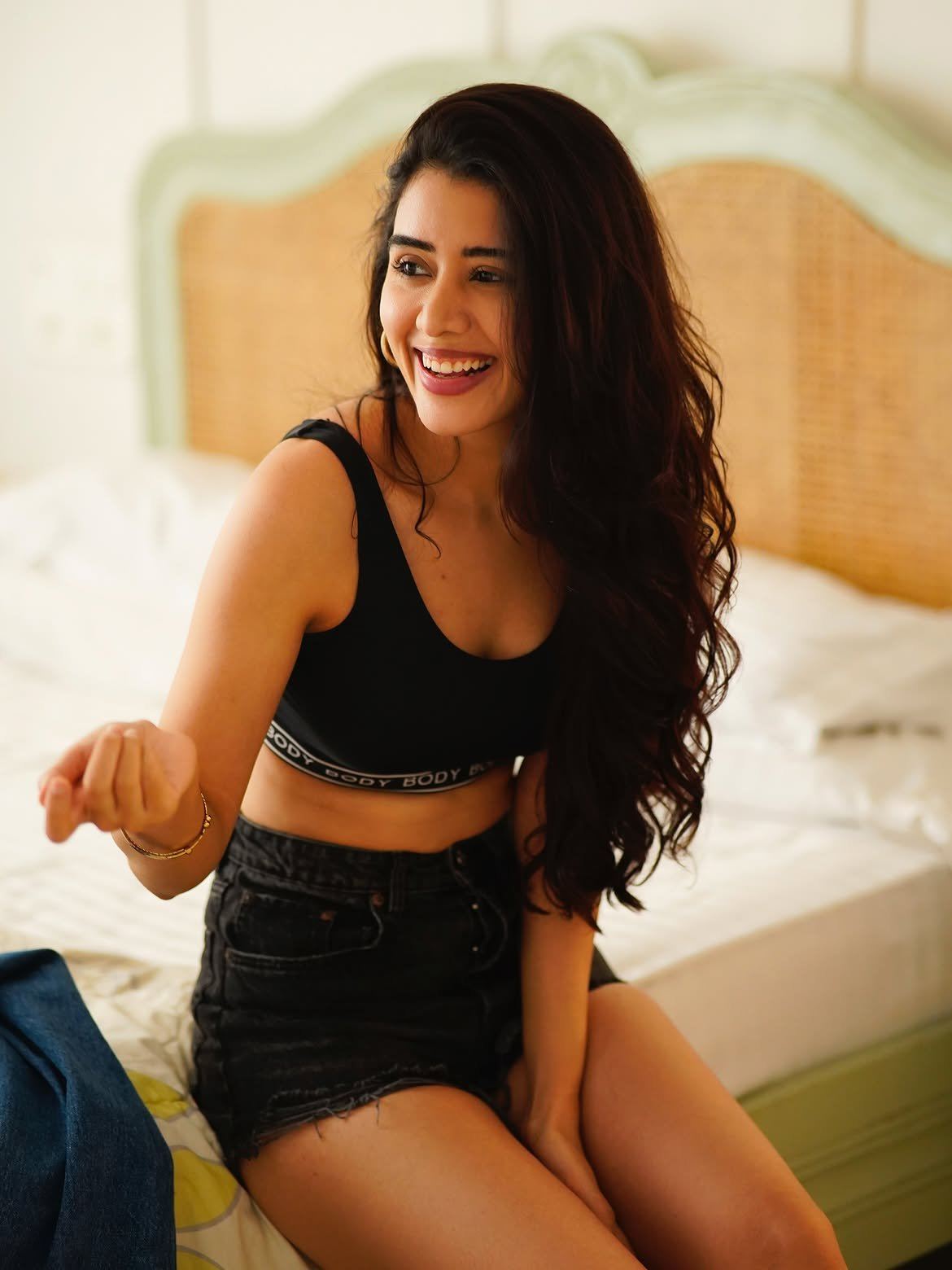 Aarti Chikara Leaning Into Sunlit Bedroom Vibe